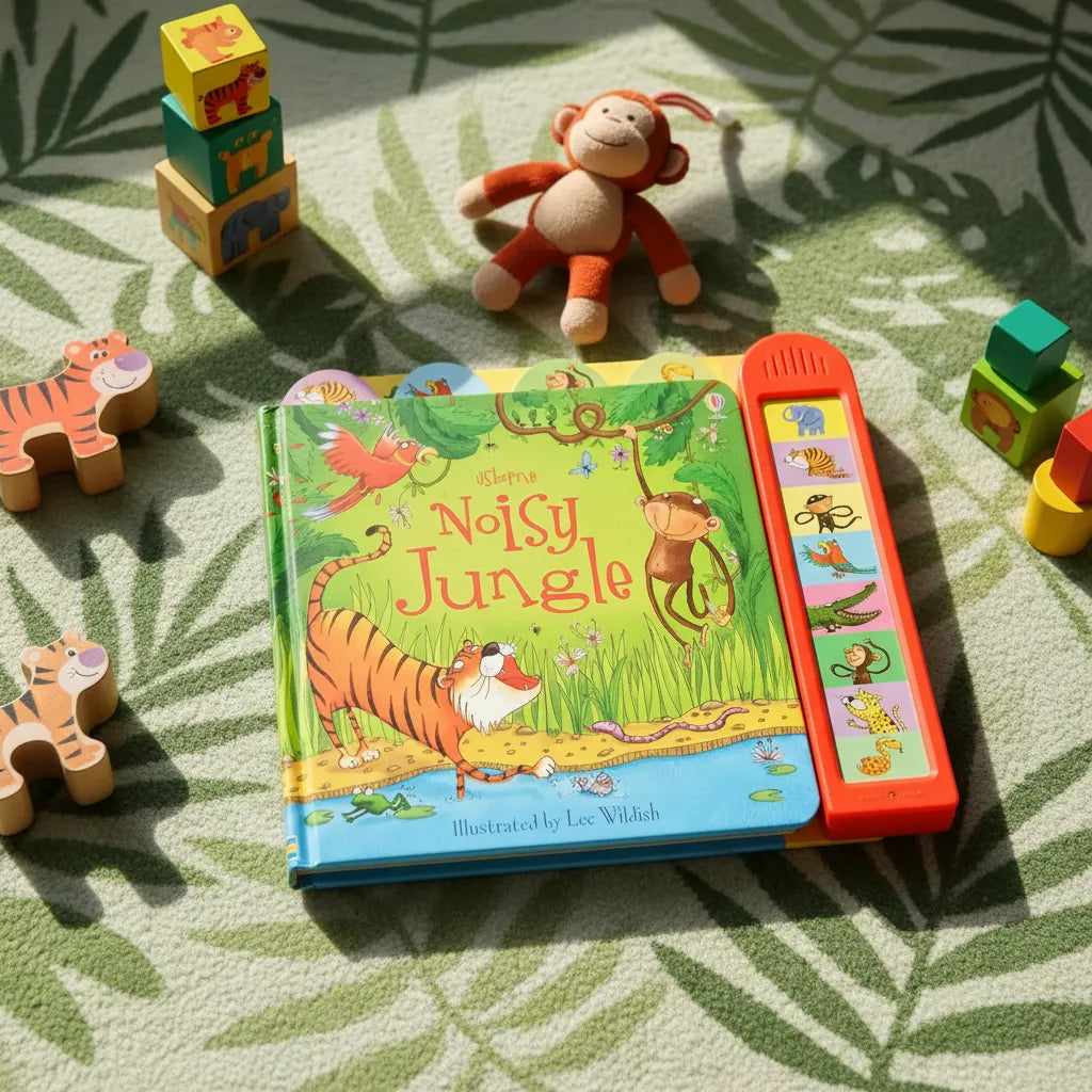 Libro Didáctico Con Sonidos Jungla Ruidosa Para Niños