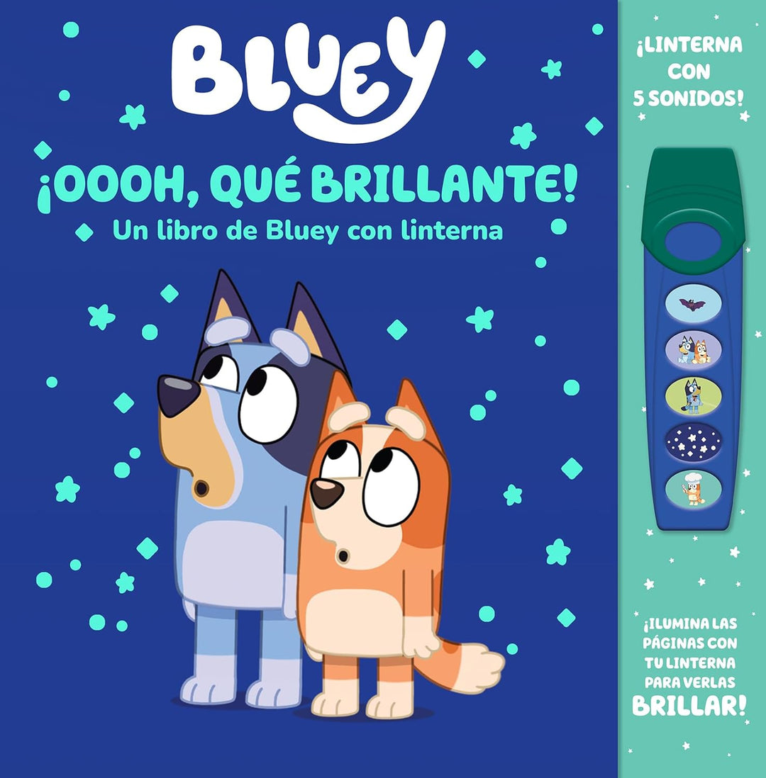 Libro Con Linterna Bluey ¡oooh, Qué Brillante! Para Niños