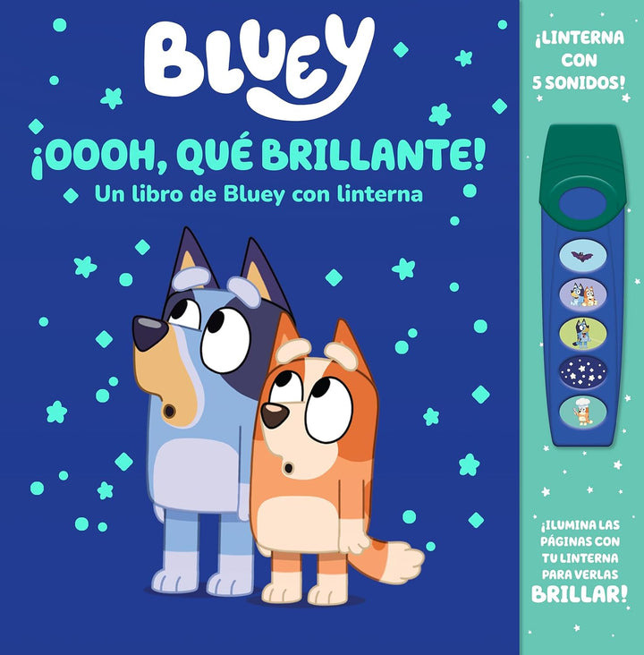Libro Con Linterna Bluey ¡oooh, Qué Brillante! Para Niños