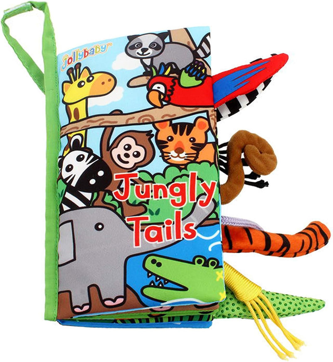 Libro Didáctico Tela Colas La Jungla Para Niños