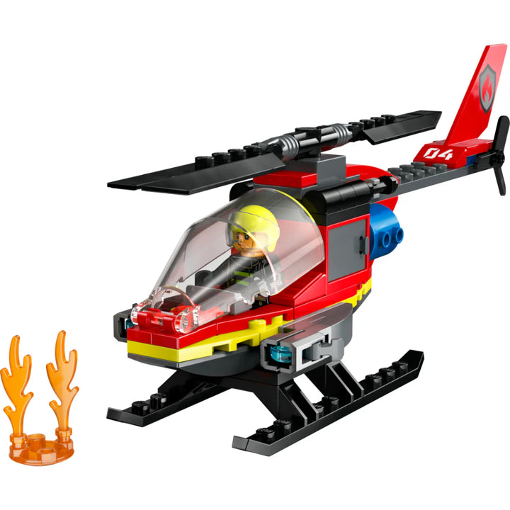 Juego Lego Helicóptero Bomberos Niños