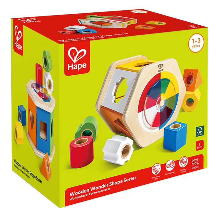 Juego Clasificador De Formas Colores De Madera Para Niños