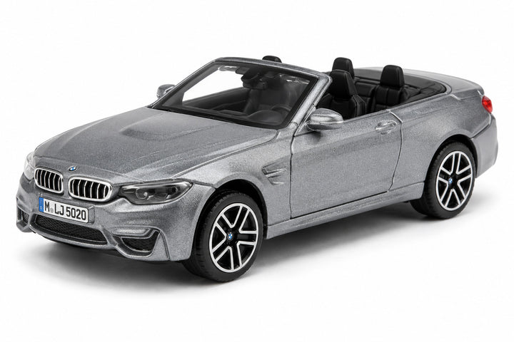 Carro Coleccionable A Escala Bburago BMW M4 Cabrio Gris