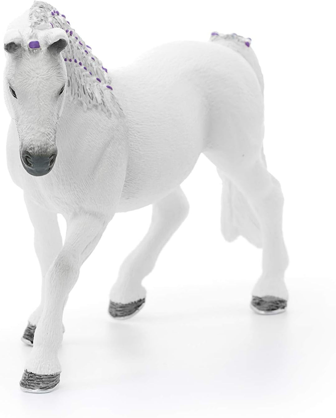 Figura Animales Yegua Lipizzana Pintada A Mano