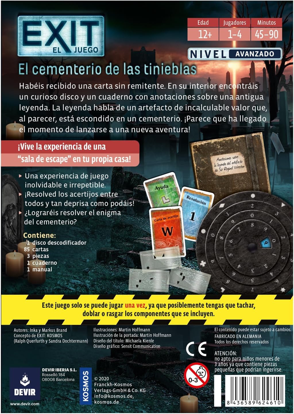 Juego Exit Cementerio De Las Tinieblas Adultos