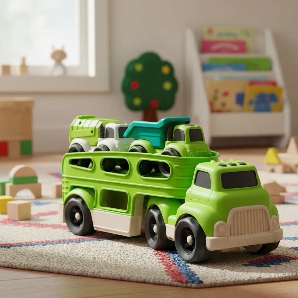 Juego Camión Urbano Con Dos Coches Para Niños