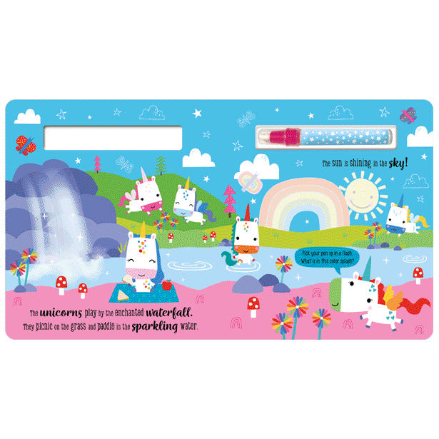 Libro Infantil Unicornios Para Pintar Con Agua Niños