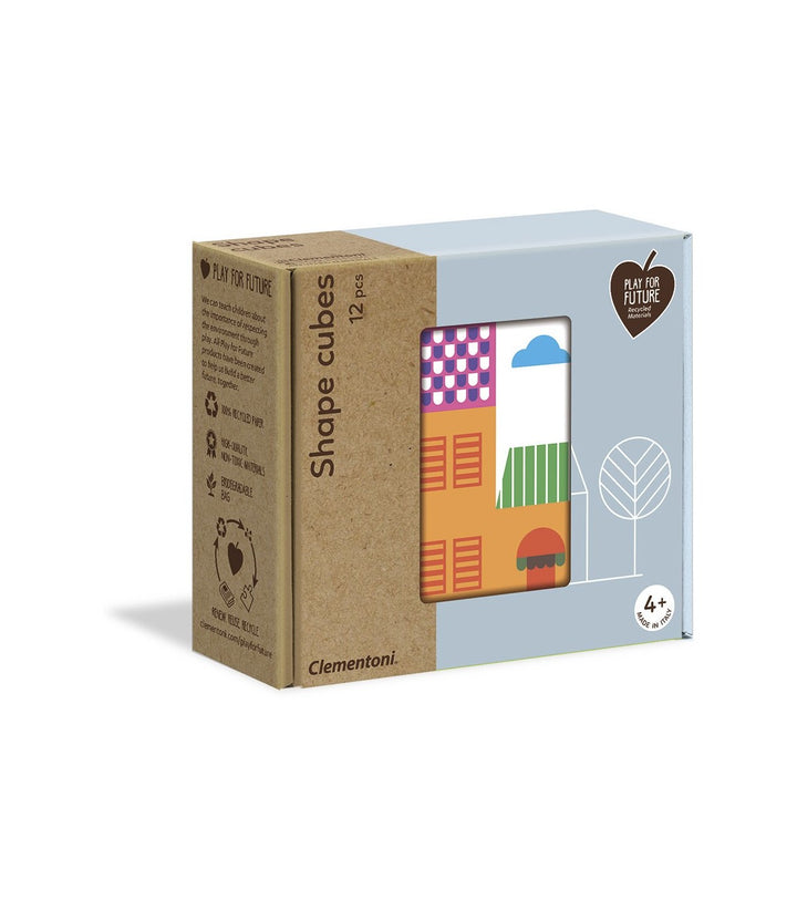 Juego Rompecabezas Cubos 12 piezas Formas De Casas Niños