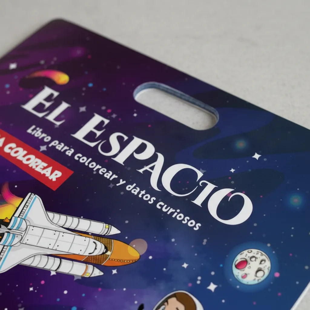 Libro Para Colorear Con Sticker El Espacio Para Niños