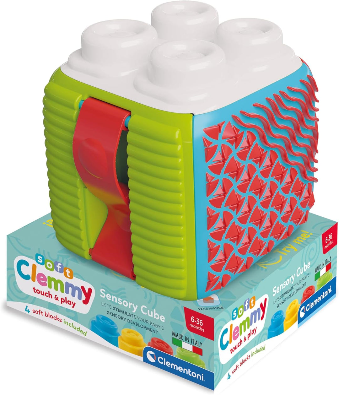 Juego Cubo Bloques Y Texturas Para Bebés