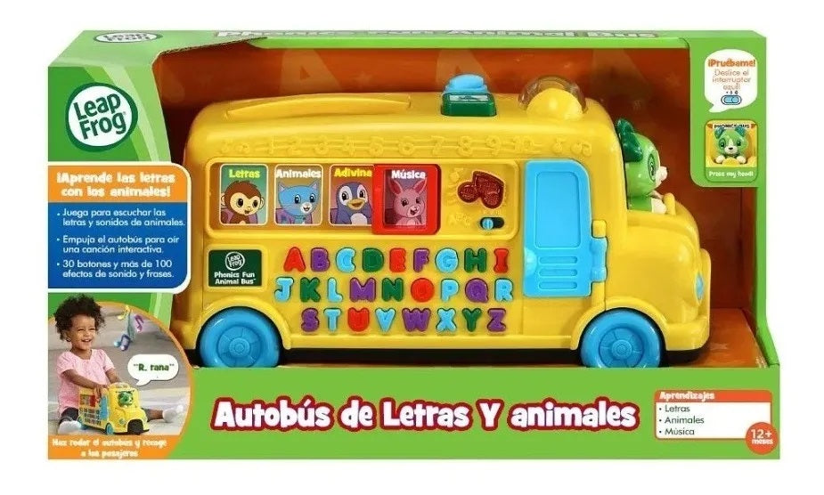 Juego Autobús Educativo Letras Y Animal Niños