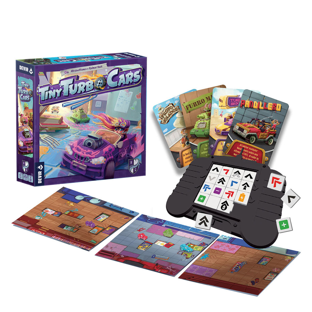 Juego De Mesa Tiny Turbo Cars Carreras Niños