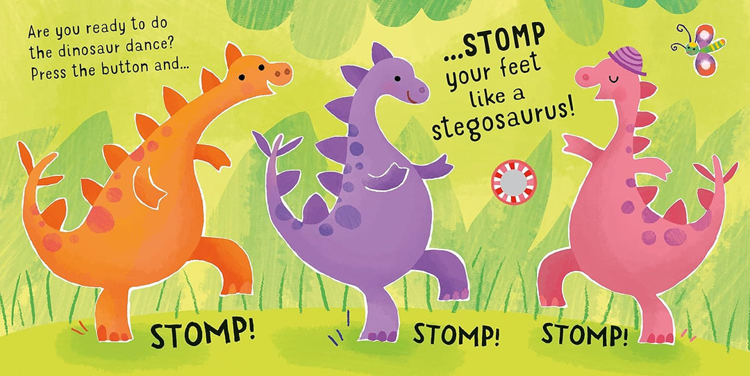 Libro Didácticos Con Sonidos Baila Con Los Dinosaurios Niños