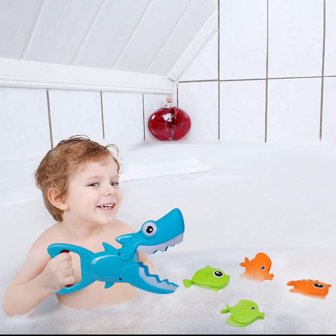 Juego Para El Baño Tiburón Atrapapeces Niños