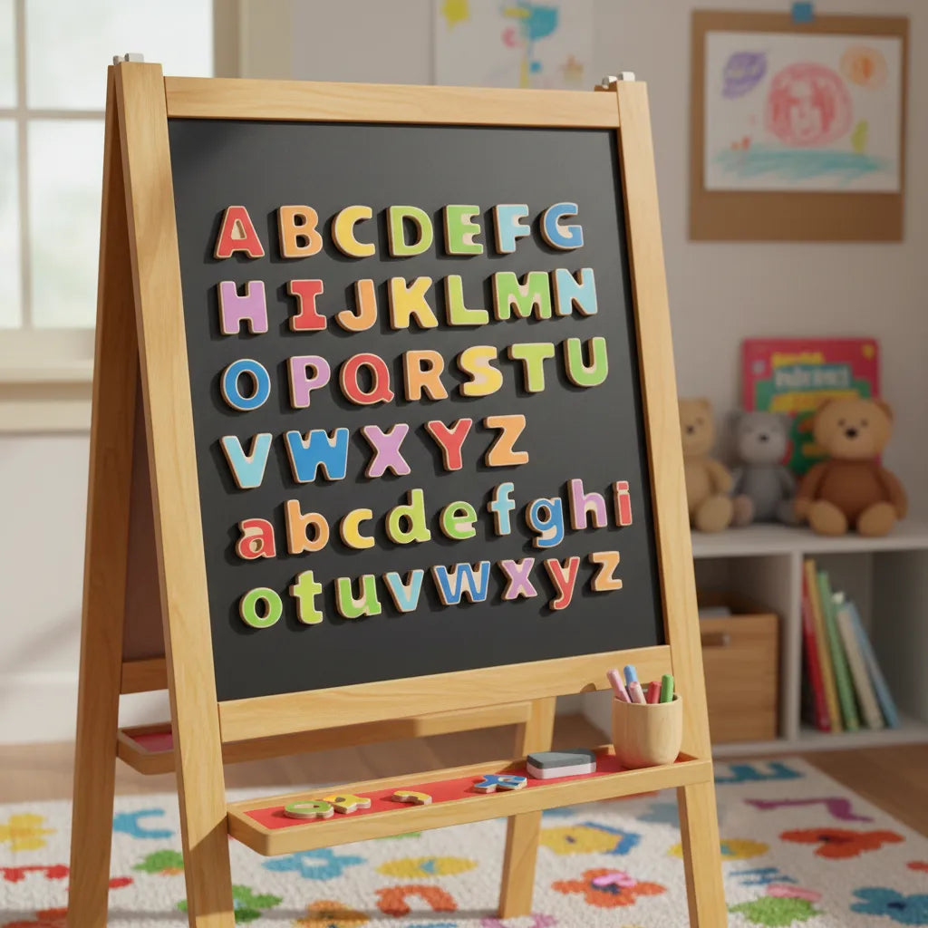 Letras del Abecedario Magnéticas Madera