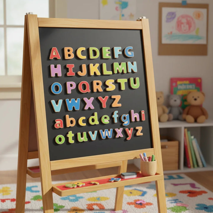 Letras del Abecedario Magnéticas Madera