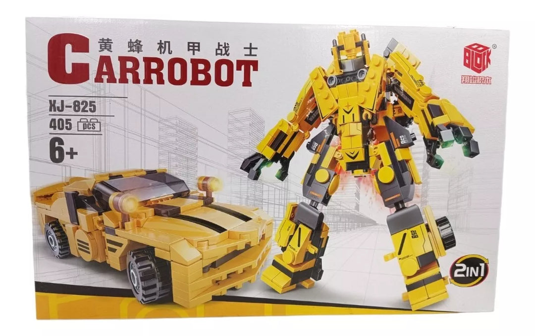 Set Bloques De Construcción Carrobot 2 En 1  Niños