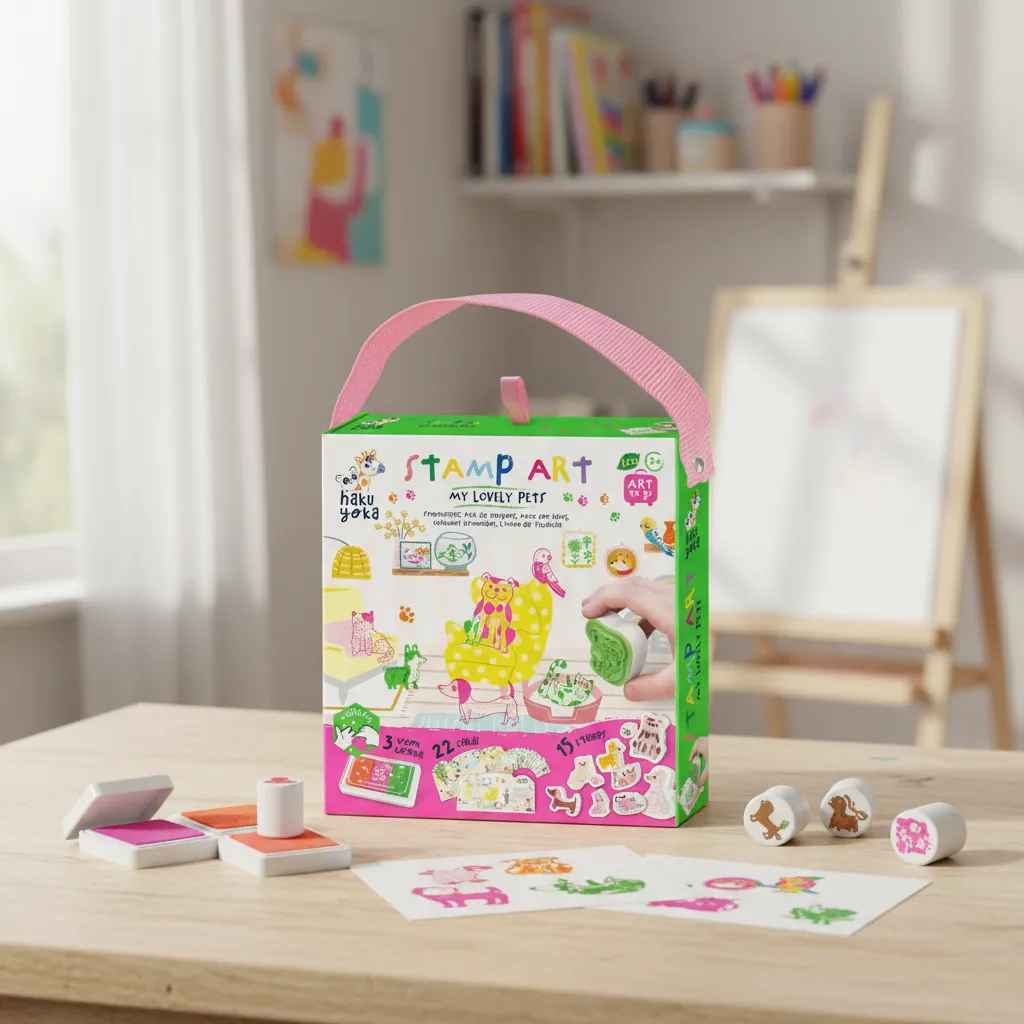 Juego De Arte Animales Sellos Reutilizable Niñas