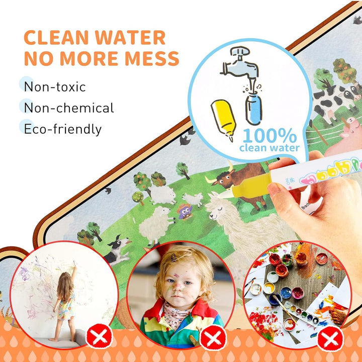 Libro Didáctico Borrable Con Agua Para Niños