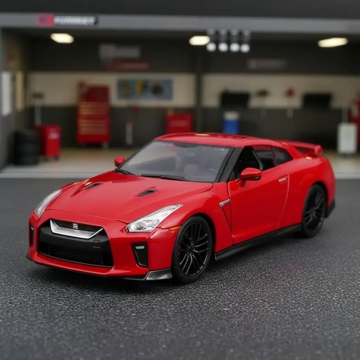 Carro Coleccionable Bburago 1/24 Nissan Gt-r Rojo