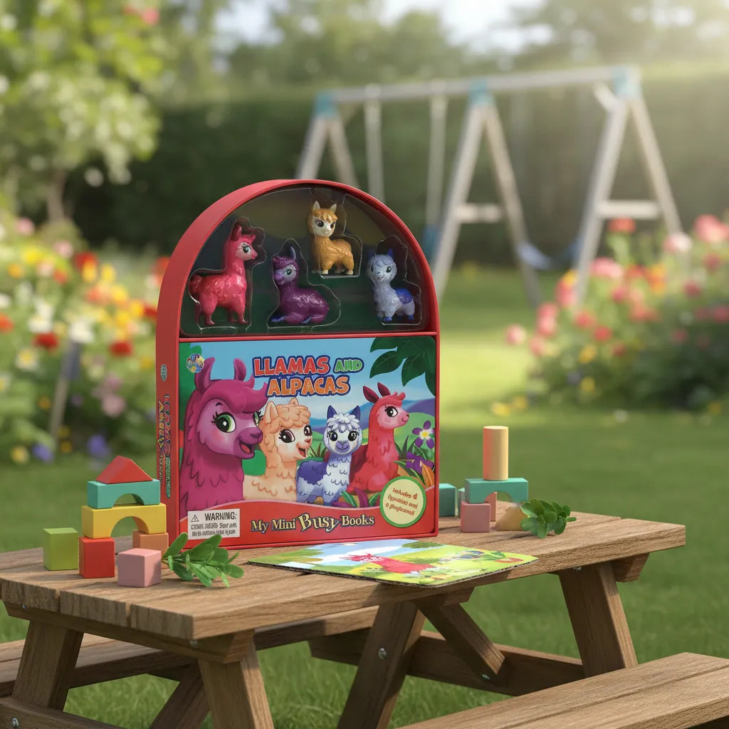 Libro y Juego 2 En 1 Animales Llamas Y Alpacas