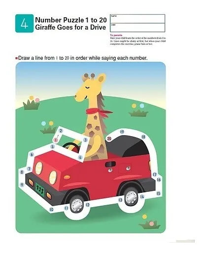 Libro Didáctico Kumon My Book Of Numbers 1-120 Para Niños