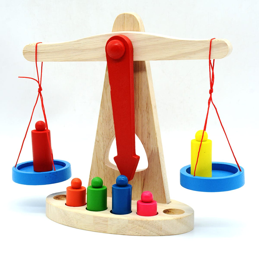 Juguete Educativo Balanza De Madera Para Niños