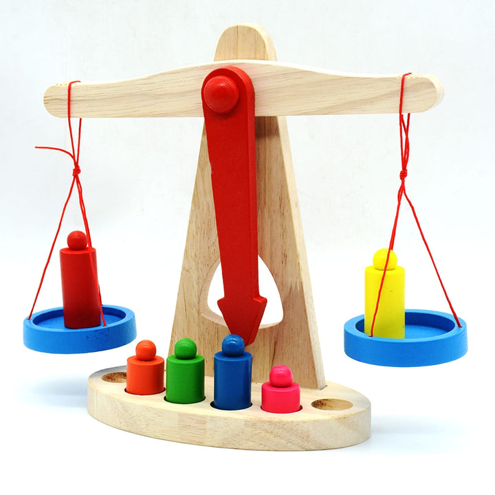 Juguete Educativo Balanza De Madera Para Niños