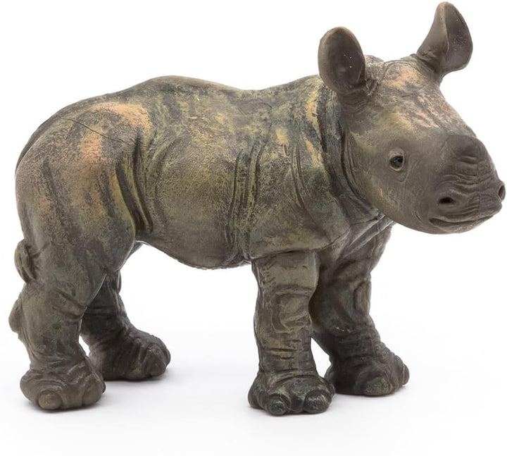 Figura  Cría De Rinoceronte Pintada A Mano papo