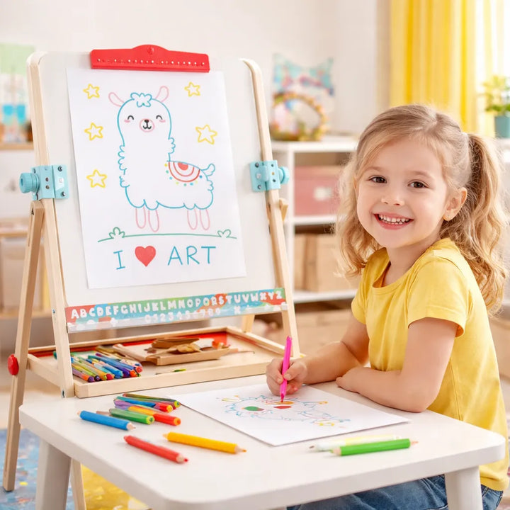 Juguete Didáctico Tablero Plegable Doble Cara Para Niños