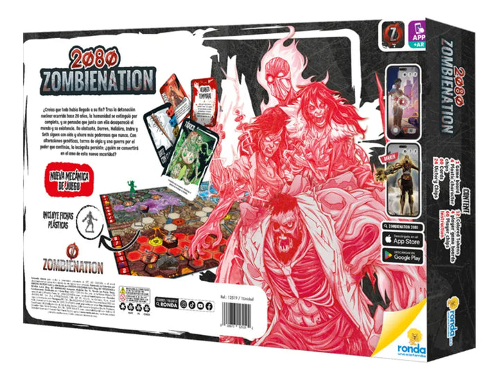 Juego De Mesa Zombienation Estrategia 2080 Para Niños