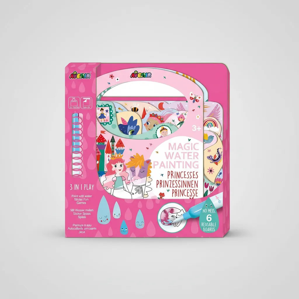 Libro Magico Para Pintar Con Agua Princesas