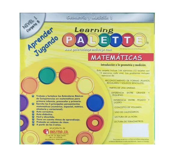 Juego Didáctico tarjetas Geometría Y Medición Básico