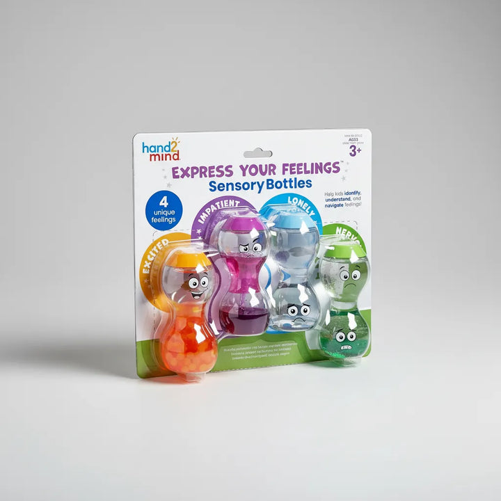 Juego Botellas Sensoriales Emocionales Para Niños