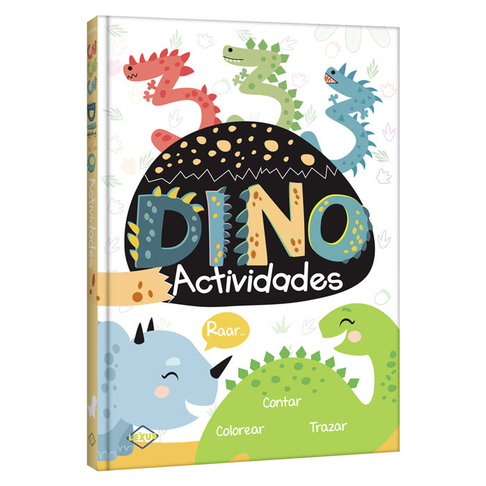 Libro Actividades Para Colorear De Dino Para Niños