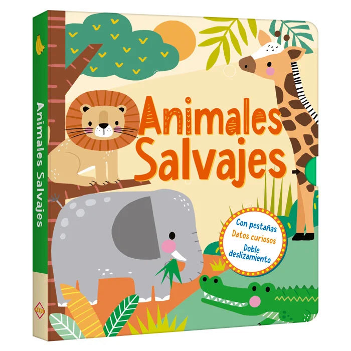Libro Didáctico Ilustrados Animales Salvajes Para Niños
