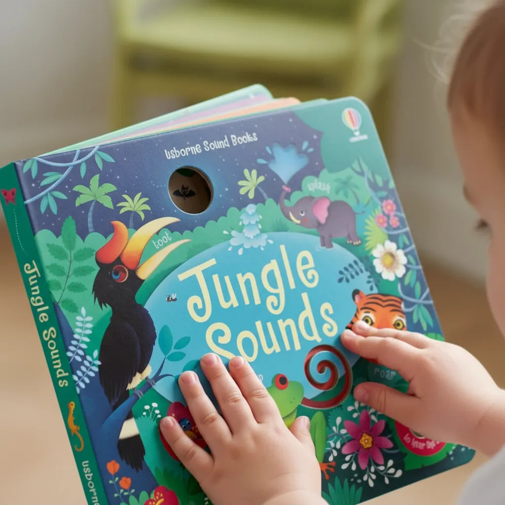 Libro Didáctico De Sonidos Jungla Interactivo Para Niños