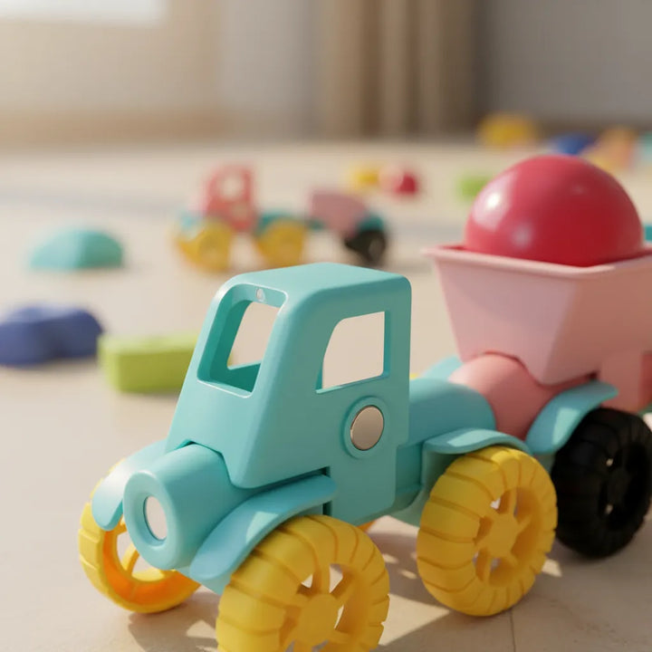 Juego de Construccion Carros Magneticos 52 Piezas