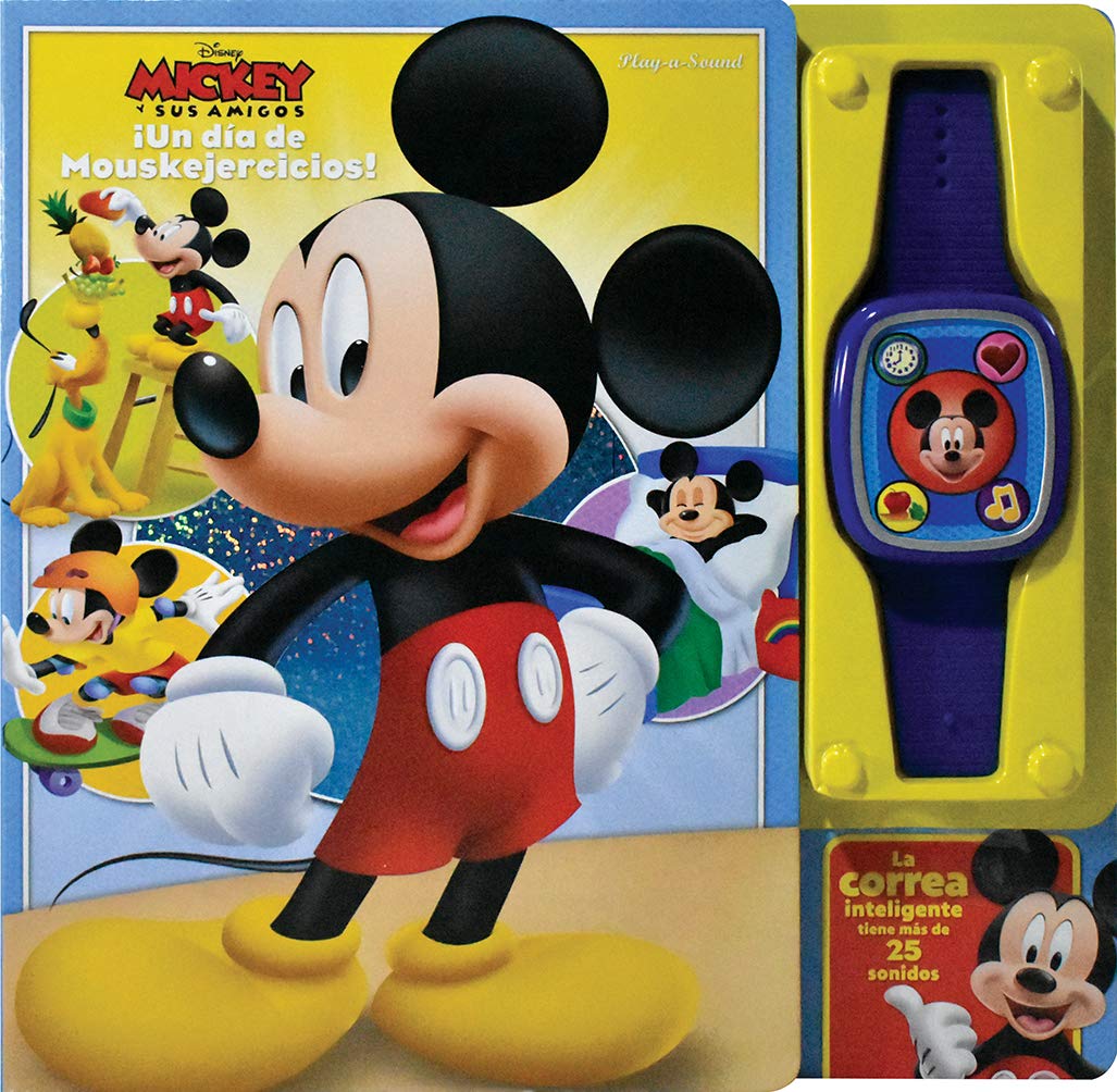 Libro Infantil Mickey Mouse Reloj Sonidos Niños