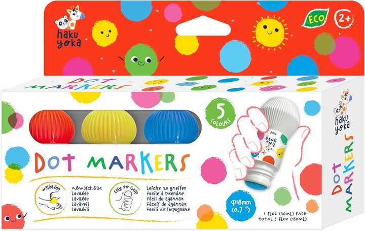 Marcadores Lavables De Puntos Para Niños
