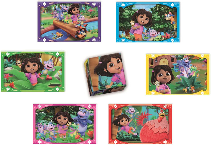 Juego 4 En 1 Dora La Exploradora Memoria Para Niños Niñas