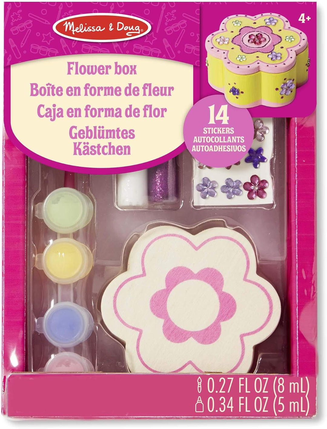 Juego Creativo Caja De Madera Flor Para Niños