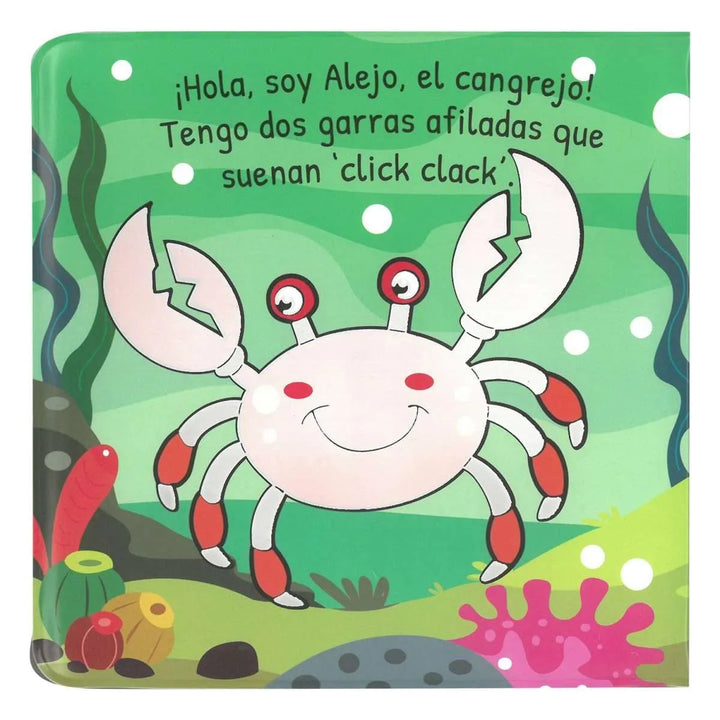 Libro Ilustrado Hora Del Baño Animales Marinos Para Niños