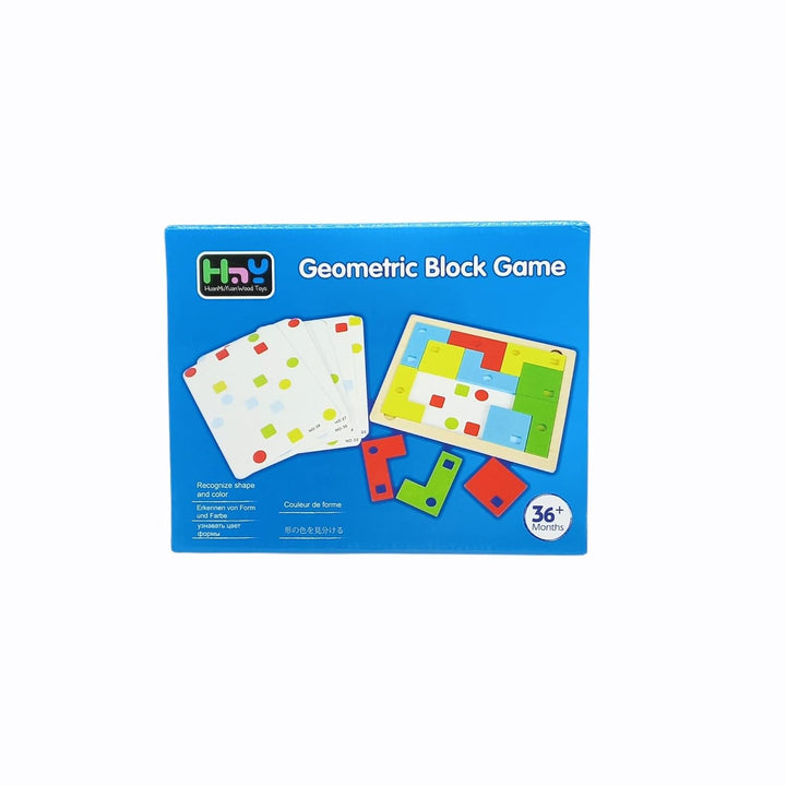 Juego Bloques Geométricos En Madera Para Niños