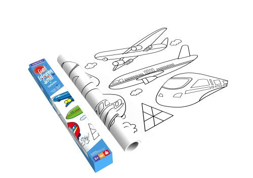 Rollo Para Colorear Vehículos Para Niños