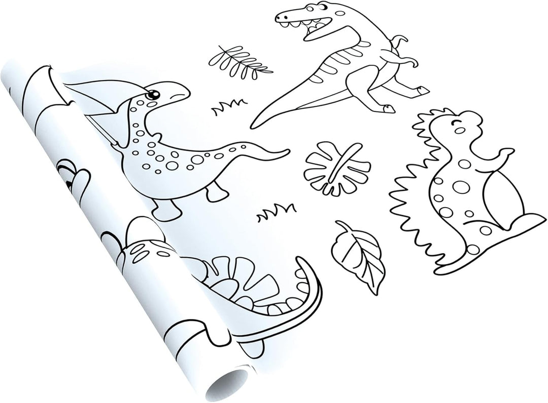 Rollo Para Colorear Dinosaurios Para Niños