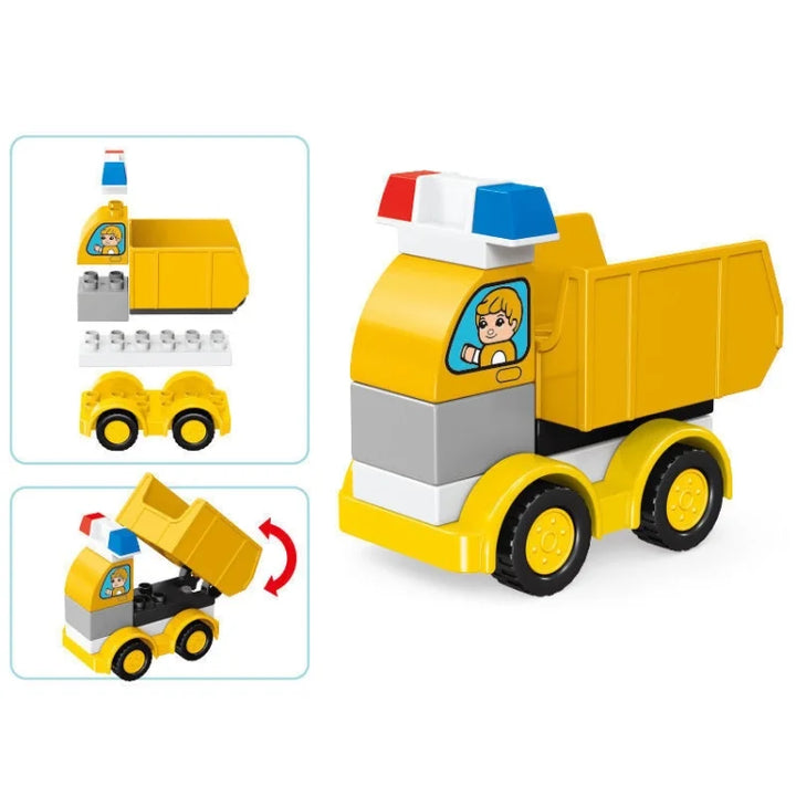 Juego camión Volqueta 9 Piezas para Niños