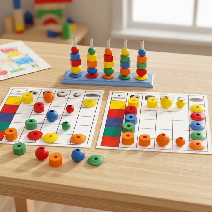 Juego Tablero De Actividades Madera Para Niños