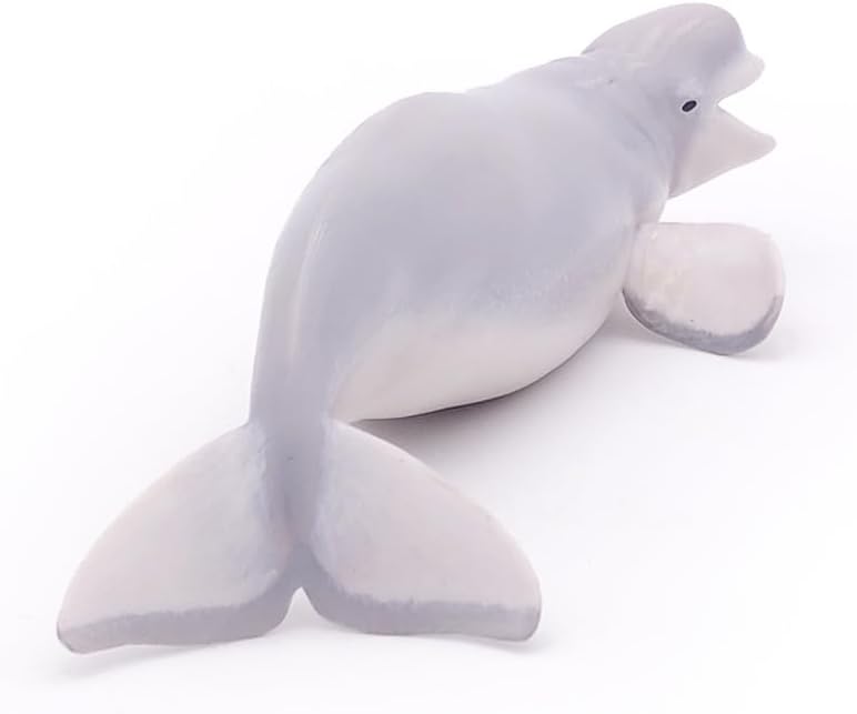 Figura Coleccionable Delfín Beluga Papo Pintada A Mano