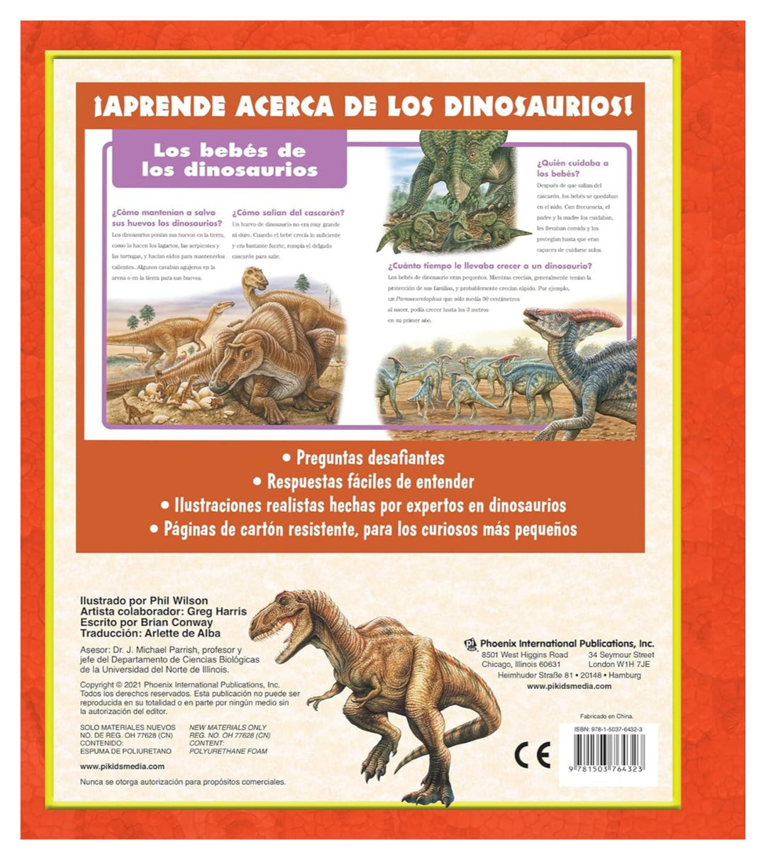 Mi Primer Libro De Preguntas Y Repuesta Dinosaurios Niños